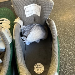 M2511-358 教育シューズ IF-909 モスグリーン 26.5センチ 未使用品の画像