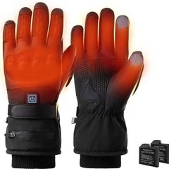 電熱グローブ 5000mAh 防水 スマホOK 3段階温度調整 USB バイクの画像