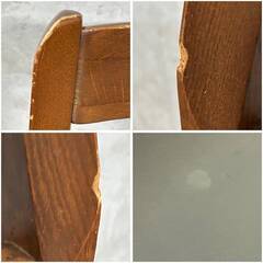 🔷🔶🔷WN1/５ダイニングチェア 2脚 セット W48×D48×H79cm 椅子 チェア リビング 店舗 カフェ ヴィンテージ アンティーク レトロ ★直接引取歓迎🔷🔶🔷の画像