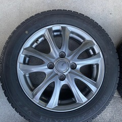 スタッドレスタイヤ　155/65R14    4本　2024年製造　イボ付きの画像