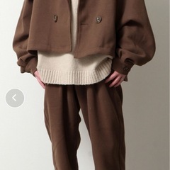 新品！ブラウンのウールコートの画像