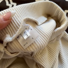 （Ssize）COLZAリブワイドパンツの画像