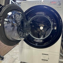 シャープドラム式洗濯乾燥機 ES-S7E-WL 2020年製の画像