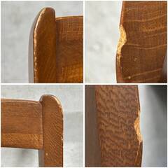 🔷🔶🔷WN1/4 ダイニングチェア 2脚 セット W48×D48×H79cm 椅子 チェア リビング 店舗 カフェ ヴィンテージ アンティーク レトロ ★直接引取歓迎🔷🔶🔷の画像