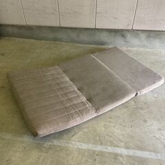 J7P2450 ソファ ベッド 折りたたみ ローソファ リクライニング コンパクト 収納 二人 掛け 一人暮し 家具 イス インテリア ブラウン 現状の画像