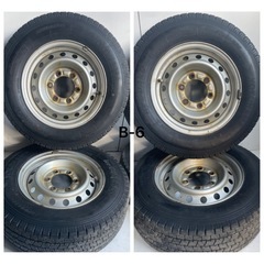 [極上]YOKOHAMA iceGUARD iG91 ヨコハマ アイスガード　バリ山 195/70r15 106/104L LT12PR 15インチ 5J 6H PCD139.7 ホイール付き ４本セット 中古相場80,000円 クレジット決済可の画像