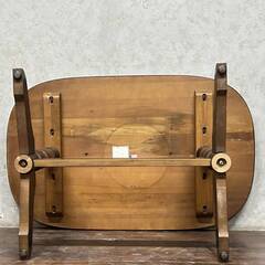 🔷🔶🔷WN1/3 飛騨産業 HIDA キツツキ ダイニングテーブル 4人用 テーブル 机 センターテーブル アンティーク ヴィンテージ ★直接引取歓迎◎🔷🔶🔷の画像