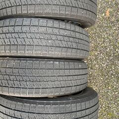 スタットレスタイヤ ４本セット　鉄ホイル  155/65 R14  BRIDGESTONEの画像