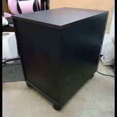 札幌お引き取り限定◆家具◆ニトリ◆デスクワゴン/キャスター付き◆サーヤ ダークブラウン◆W40 D57 H60の画像