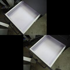 札幌お引き取り限定◆家具◆ニトリ◆デスクワゴン/キャスター付き◆サーヤ ダークブラウン◆W40 D57 H60の画像