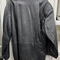M【中古品】 CLIENTI UOMO 羊革 ラム レザー ジャケット コート メンズ 黒 アウターの画像