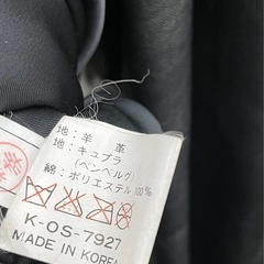 M【中古品】 CLIENTI UOMO 羊革 ラム レザー ジャケット コート メンズ 黒 アウターの画像