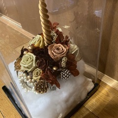 クリスマス・ブリザードフラワー ケース入り(ハンドメイド)の画像