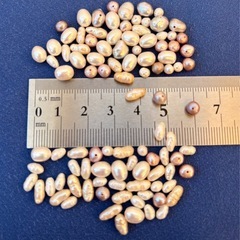 淡水パール　100粒（60cm位）　ハンドメイド素材の画像