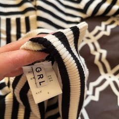 （Ssize）GRLフレアスリーブリブニットトップスの画像