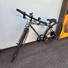クロスバイク 700C 自転車 中古 6段変速 ライト の画像