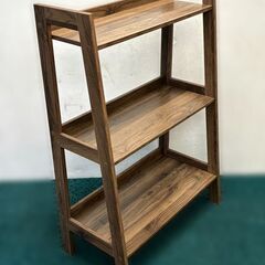 【自社配送は札幌市内限定】NITORI/ニトリ ラダーシェルフ KB6291 幅62×高さ91cm ミドルブラウン 中古【USED】の画像