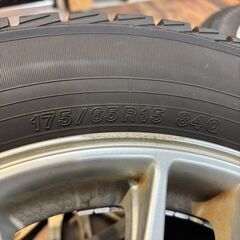 FEID アルミホイール 15×5.5J 4H 100 practiva ice 175/65R15 23年スタッドレスタイヤ ホイールナット付 4本セット カー用品の画像