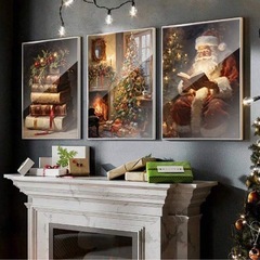 クリスマスポスター 額付き3点セットの画像