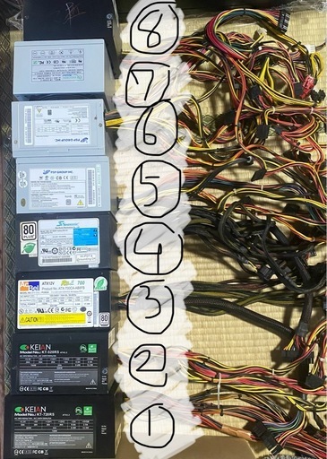 PC電源ユニット8セットまとめて [1点¥1,300]