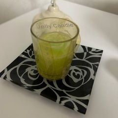 アイアンキャンドルホルダー&ガラスプレートの画像