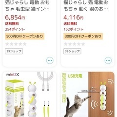 猫ちゃんのおもちゃの画像