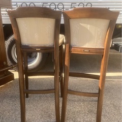 （1122u3）希少　karimoku カリモク　domani ドマーニ　モーガントン　バーカウンター　カウンターチェア2脚　ヒッコリーブラウン　一宮市の画像