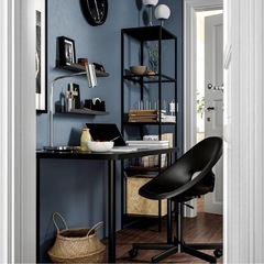 【引き取り】IKEA イケア　ヴィットショー　棚　ガラス　コレクションケース　黒の画像