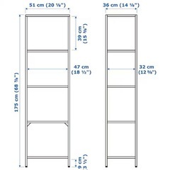 【引き取り】IKEA イケア　ヴィットショー　棚　ガラス　コレクションケース　黒の画像