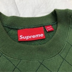 supreme 17AW zig zag stitch panel crewneck L  明日24日まで！の画像