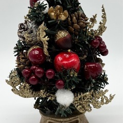 未使用◆ミニクリスマスツリー◆LEDライト◆高さ約15cmの画像