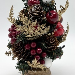 未使用◆ミニクリスマスツリー◆LEDライト◆高さ約15cmの画像