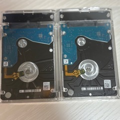 ポータブルハードディスク 2TB  1TBx2個セット の画像