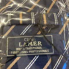 M2511-359 CLUB LAMER ネクタイ ストライプ柄 ネイビー 未使用品の画像