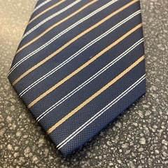 M2511-359 CLUB LAMER ネクタイ ストライプ柄 ネイビー 未使用品の画像