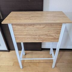 スタンディングデスク机テーブル棚の画像