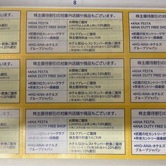 ANA 株主優待券 2枚 2027/5迄　ANAグループ優待券付き　　　 の画像