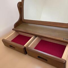 ★昭和レトロ ★ 木製卓上ドレッサー アーチ型ミラー 鏡台 KOIZUMIの画像