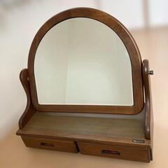 ★昭和レトロ ★ 木製卓上ドレッサー アーチ型ミラー 鏡台 KOIZUMIの画像