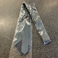 M2511-360 CLUB LAMER ネクタイ ドット グリーン系 未使用品 　の画像