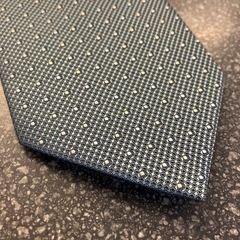 M2511-360 CLUB LAMER ネクタイ ドット グリーン系 未使用品 　の画像