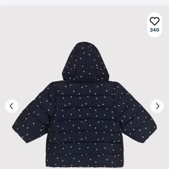 petit bateau 現行品　ダウン　新品未使用　の画像