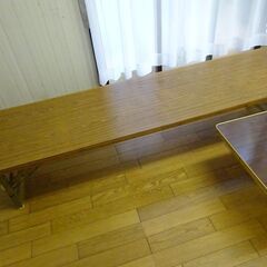 ★3卓セット★座敷用長机 ローテーブル 座卓 180cm（会議テーブル 畳部屋 書道や大正琴などにの画像