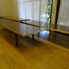 ★3卓セット★座敷用長机 ローテーブル 座卓 180cm（会議テーブル 畳部屋 書道や大正琴などにの画像