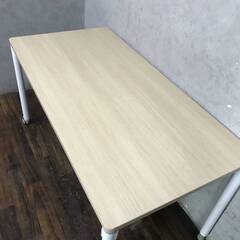 🔷🔶🔷【在庫多数】WNY4/98 okamura オカムラ デスク ナチュラル 事務机 会議机 W1400×D700×H720㎜ ミーティングテーブル オフィスデスク キャスター付③🔷🔶🔷の画像