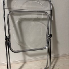 クリアチェア 透明チェア スタッキング 折り畳み ダイニングの画像