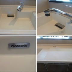 展示品、パナソニック システムキッチン&L字収納カウンター 食洗機 都市ガス トリプルガスコンロ ファン  　 の画像