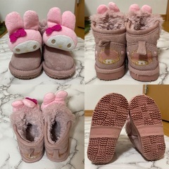 マイメロ ムートンブーツ 靴 13cmの画像