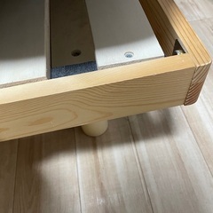 すのこセミダブルベッドフレーム＋GOKUMINセミダブルマットレスセット｜通気性抜群・快適睡眠！の画像