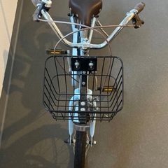 people いきなり自転車　14インチ　ブルーグレー　補助棒・補助輪ありの画像